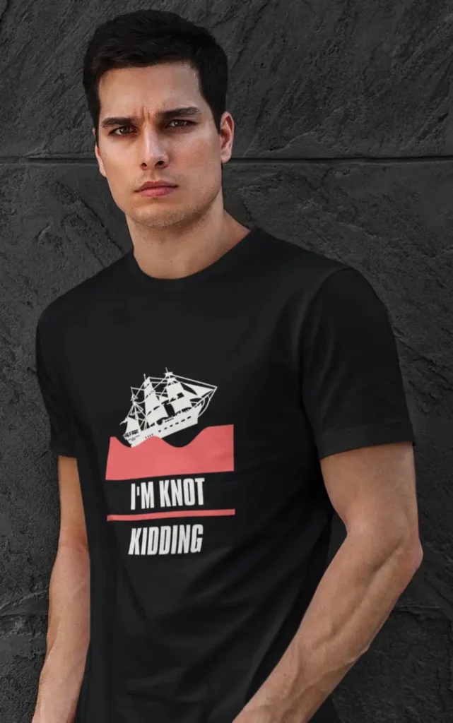 I_m Knot Kidding mockup black