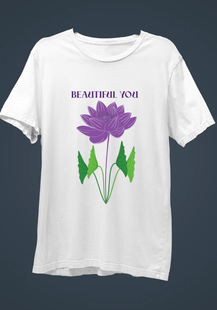 BEAUTIFUL YOU WHITE T-SHIRT.