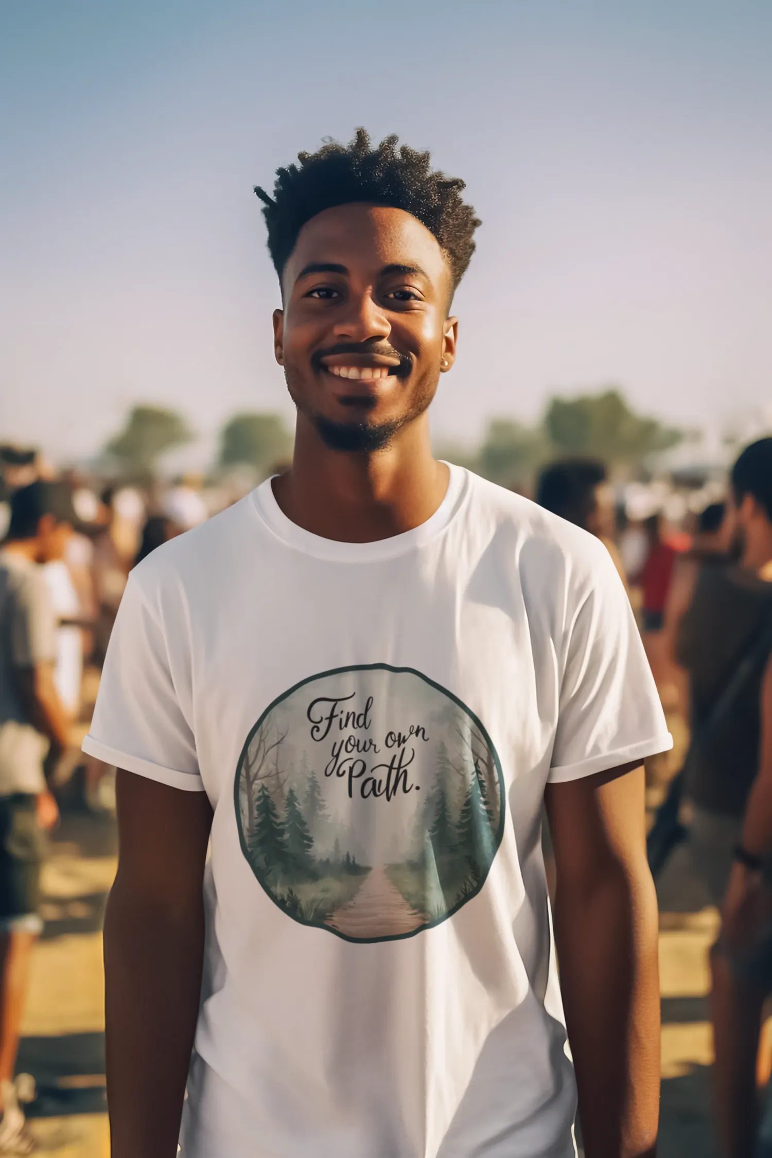 A-smiling-man-posing-in-a-festival.