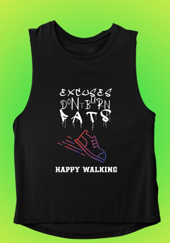 EXCUSES DONT BURN FATS GYM VEST