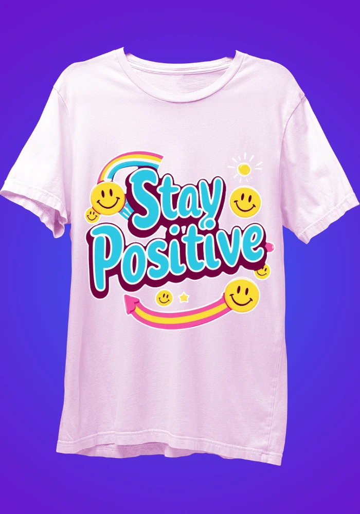 Stay-Positive-Light-Pink-T-Shirt.