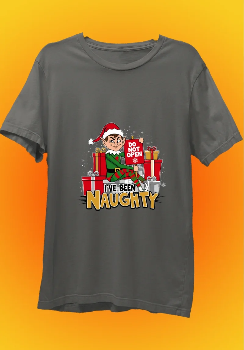 I've Been Naughty Grey t-shirt