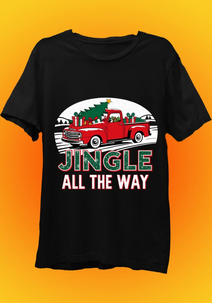 Jingle All the Way Black T-Shirt