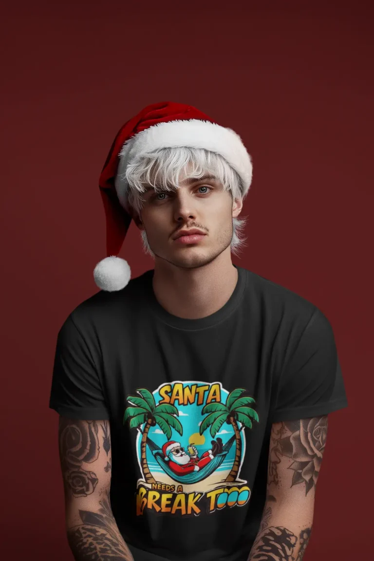 t-shirt-mockup-featuring-an-tattooed-man-in-an-alternative-christmas-style